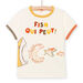Graues T-Shirt für Kind Junge mit Fischmotiv