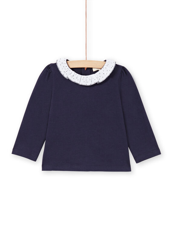 Baby Girl Navy & Weiß T-Shirt MIJOBRA3 / 21WG0913BRA070