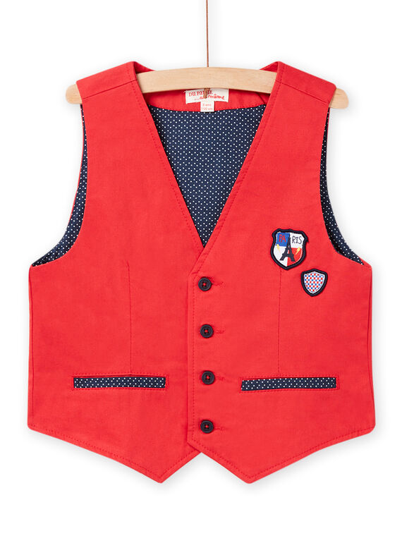 Red SLEEVELESS JACKET NOVAGIL / 22S90221GSMF503