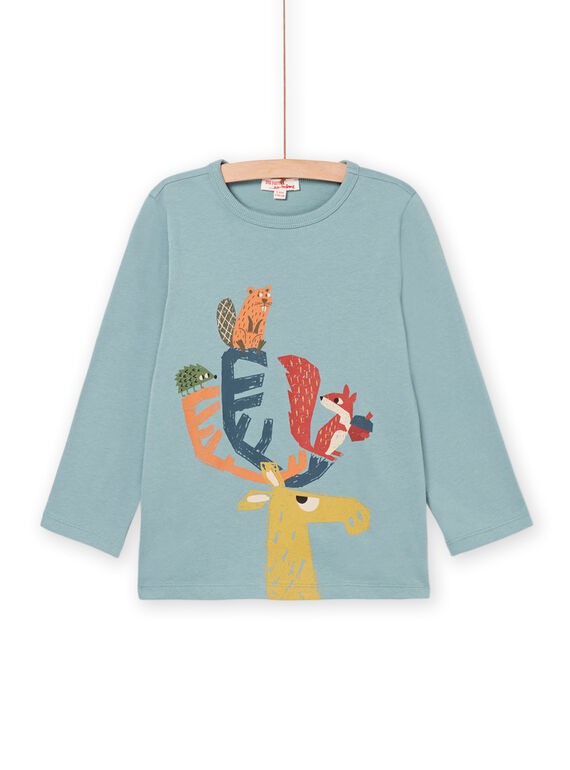 Langarmshirt mit Waldtiermotiv PORHUTEE1 / 22W902Q3TMLC216