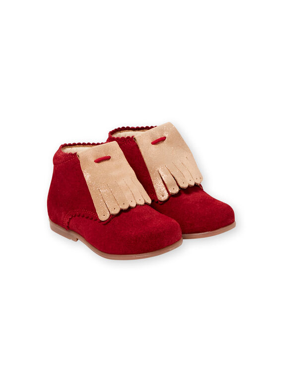 Rote Booties Baby Mädchen GBFBOTIPATR / 19WK37I6D0F050