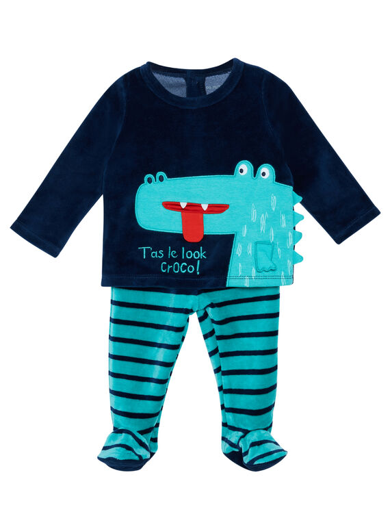 Baby-Pyjama aus Samt für Jungen JEGAPYJCRO / 20SH14C1PYJ720