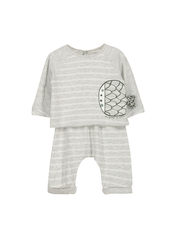 Unisex-Set aus Baumwolle für Babys FOU1ENS6 / 19SF0516ENS099