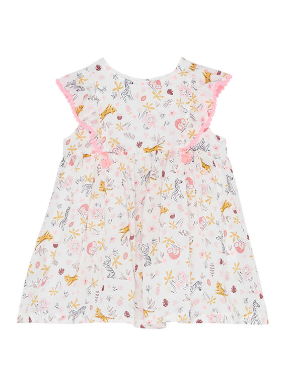 Bedrucktes Babykleid für Mädchen JIDUROB4 / 20SG09O4ROB001