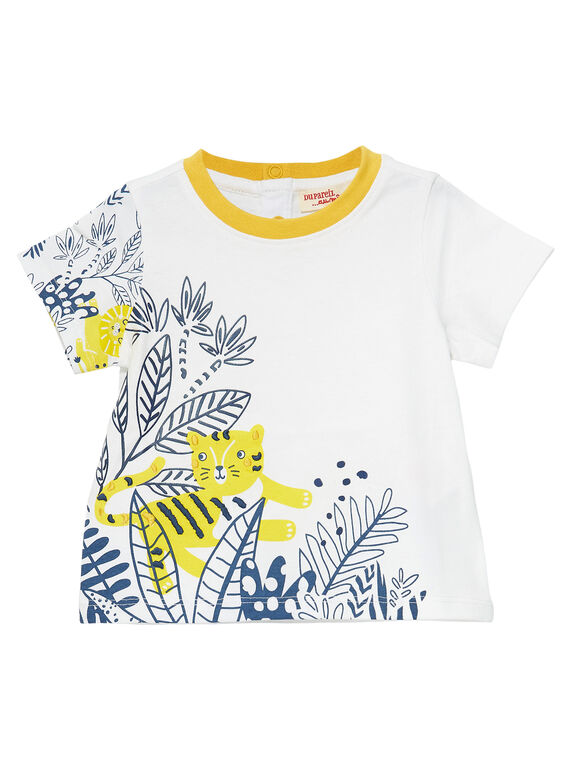 Naturweißes kurzärmeliges T-Shirt JUTROTI1 / 20SG10F2TMC001