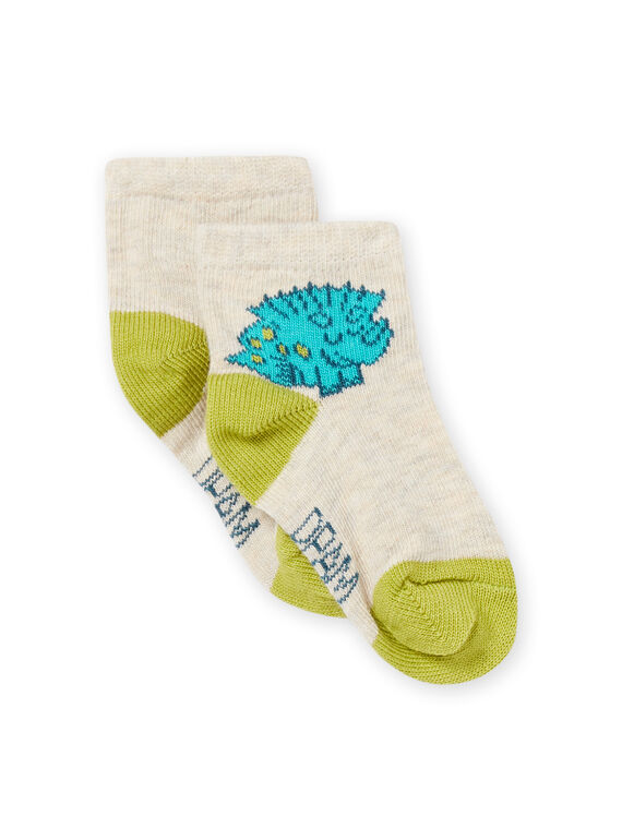 Baby Junge beige, grüne und blaue Socken NYUJOCHOU2 / 22SI1064SOQA011