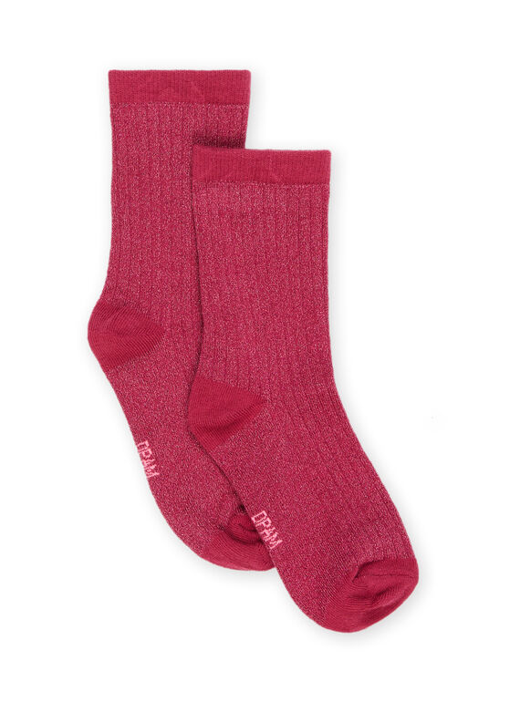 Socken aus Glitzerrippe PYAJOCHO1 / 22WI01D3SOQ718