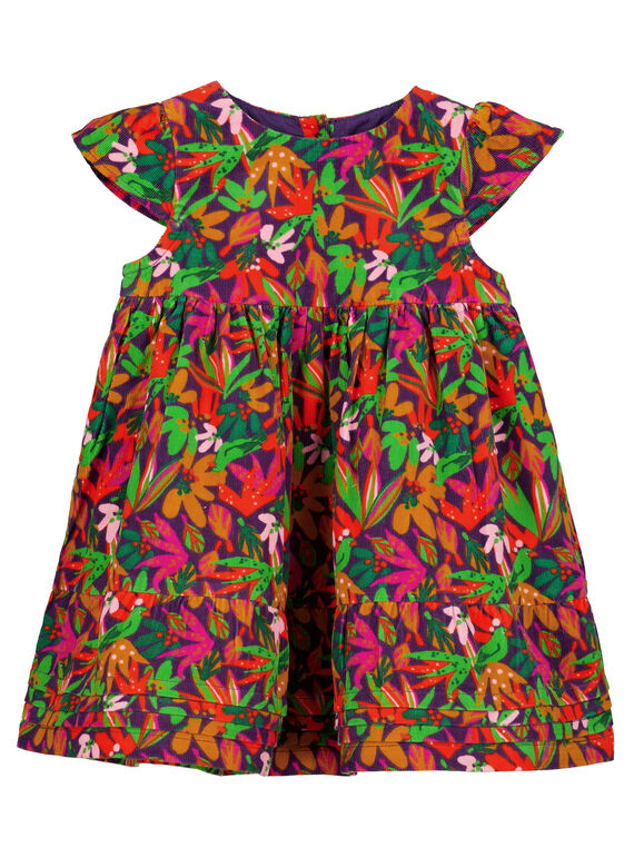Bedrucktes Samtkleid für Babys Mädchen GIVIOROB2 / 19WG09R1ROB708