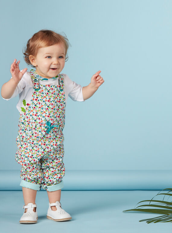 Bedruckte Latzhose für Babys (Mädchen) JICLOSAL / 20SG0911SAL001