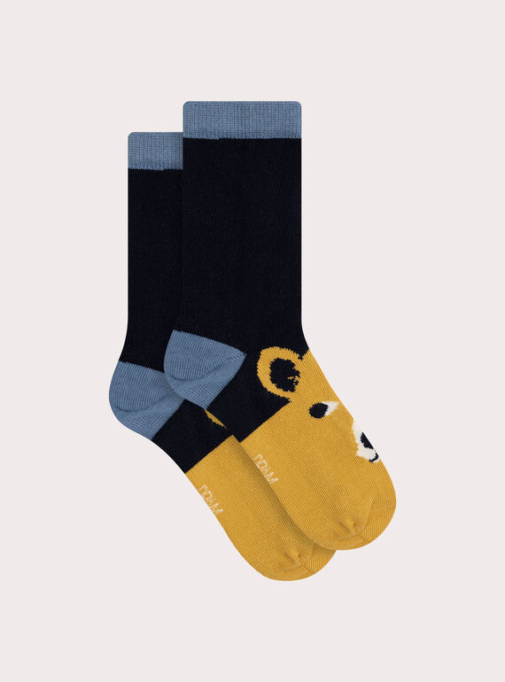Socken mit Bärenmotiv, Jungen XYOJOCHO3 / 25WI02E7SOQC243