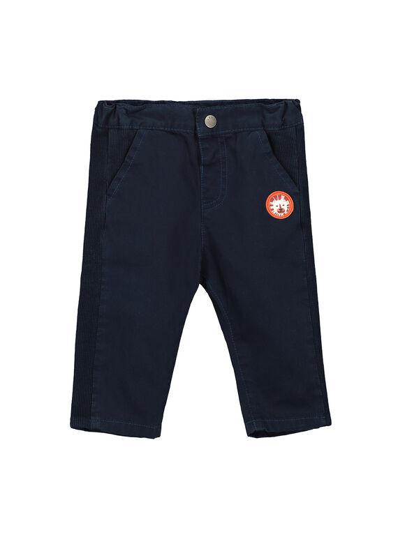 Marineblaue Babyhose für Jungen FUBAPAN3 / 19SG1063PAN717