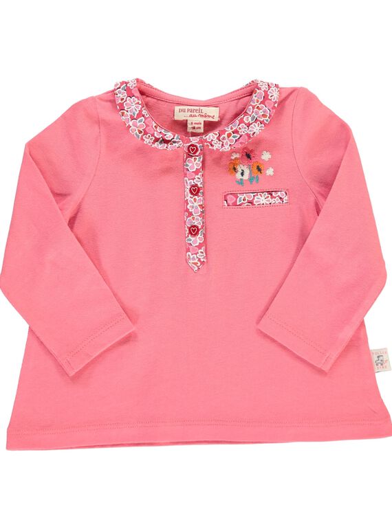 Baby girls' long-sleeved T-shirt CIHOBRA / 18SG09E1BRA404