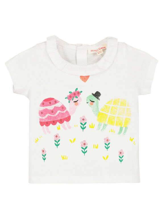 Bedrucktes Baby-T-Shirt für Mädchen FIYEBRA / 19SG09M1BRA000