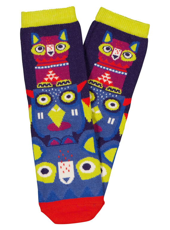 Mehrfarbige Socken mit "Totem"-Muster GYOVIOCHO / 19WI02R1SOQC204