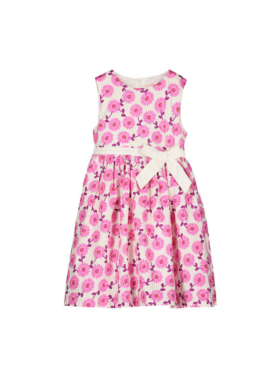 Kleid mit Blumendruck für Mädchen FAROROB4 / 19S901S4ROB099