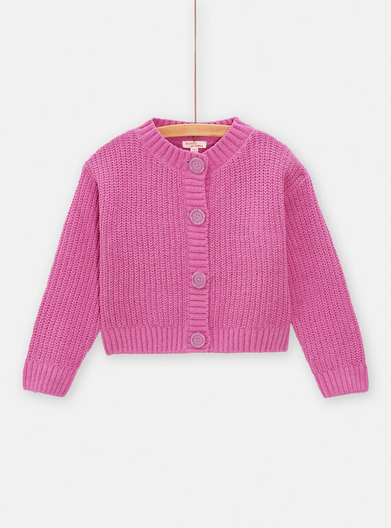 Rosa Petunia Strickjacke für Mädchen TAJOCAR2 / 24S90183CAR310