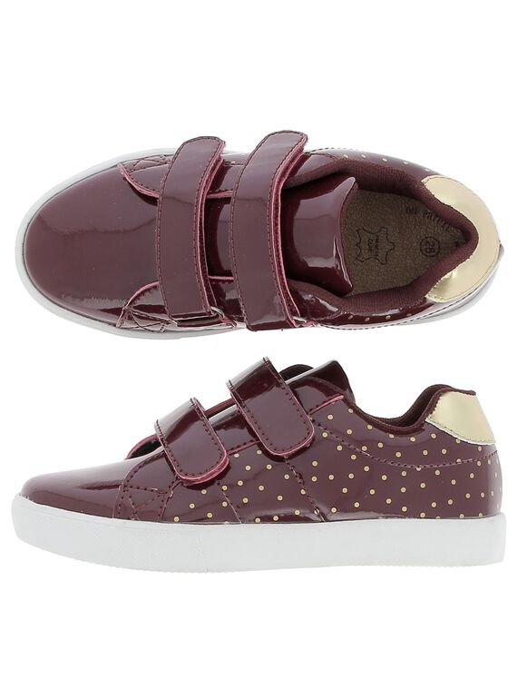 Girls' patent city trainers DFBASPOIS1 / 18WK35T1D3F503