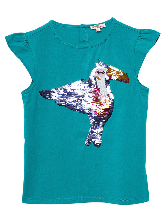 Marineblaues kurzärmeliges T-Shirt JACLOTI / 20S90111TMC714