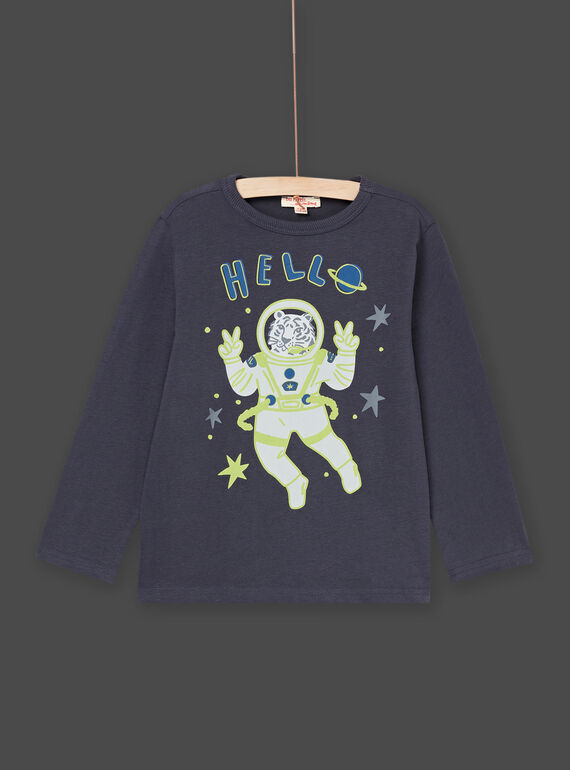 T-Shirt mit Tiger-Astronauten-Motiv PORETEE1 / 22W902T2TMLJ903
