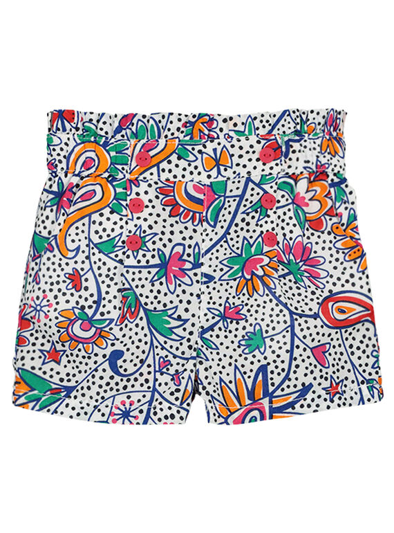 Bedruckte Baby-Shorts für Mädchen FITOSHO1 / 19SG09L1SHO000