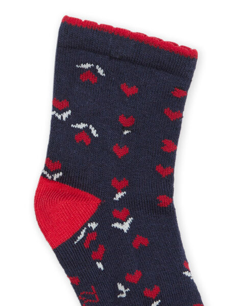 Socken mit Blumen-Jacquardmuster PYIJOSOQ3 / 22WI09D8SOQC205