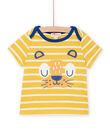 Baby Junge Gelb & Weiß Kurzarm-T-Shirt NUJOTI2 / 22SG10C2TMC106