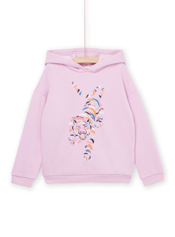 Kapuzen-Sweatshirt mit Tiger-Animation PARESWEA / 22W901T1SWE320