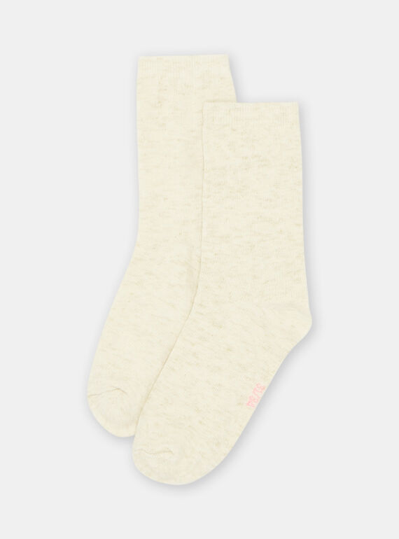 Socken in Ecru mit Ringelmuster für Jungen SYAJOSCHO2 / 23WI01B3SOQ001