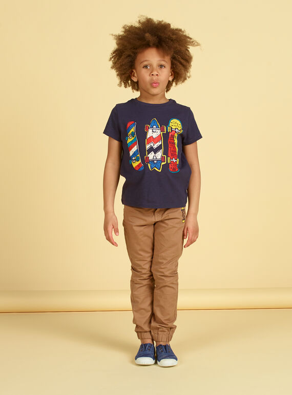 Schwarzes und rotes T-shirt - Junge LOPOETI2 / 21S902Y1TMCJ900