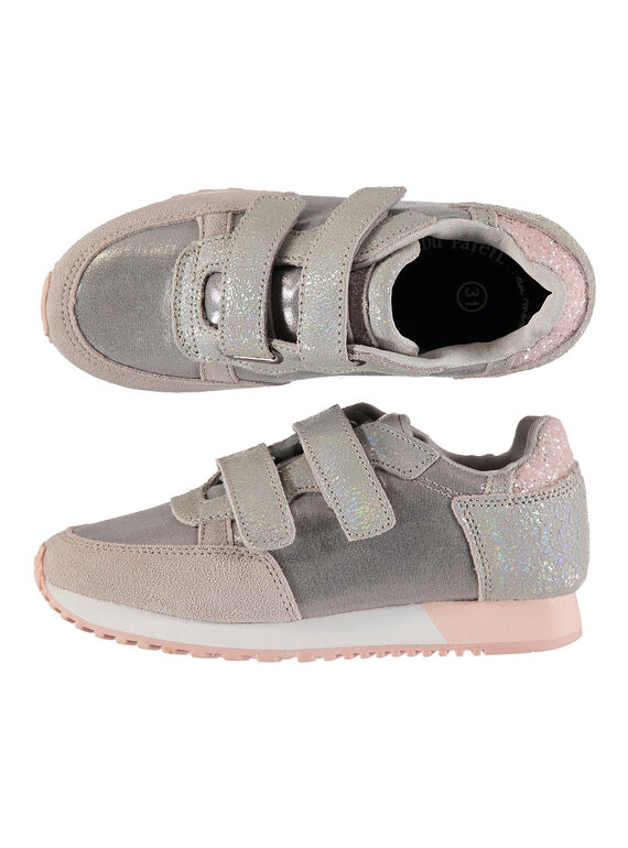 Sportschuh aus zwei Materialien für draußen Mädchen FFBASGI / 19SK3531D3F954
