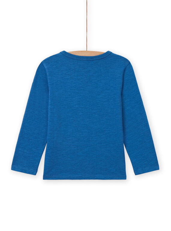 Blaues Drachen-T-Shirt für Jungen MOPLATEE2 / 21W902O1TML221