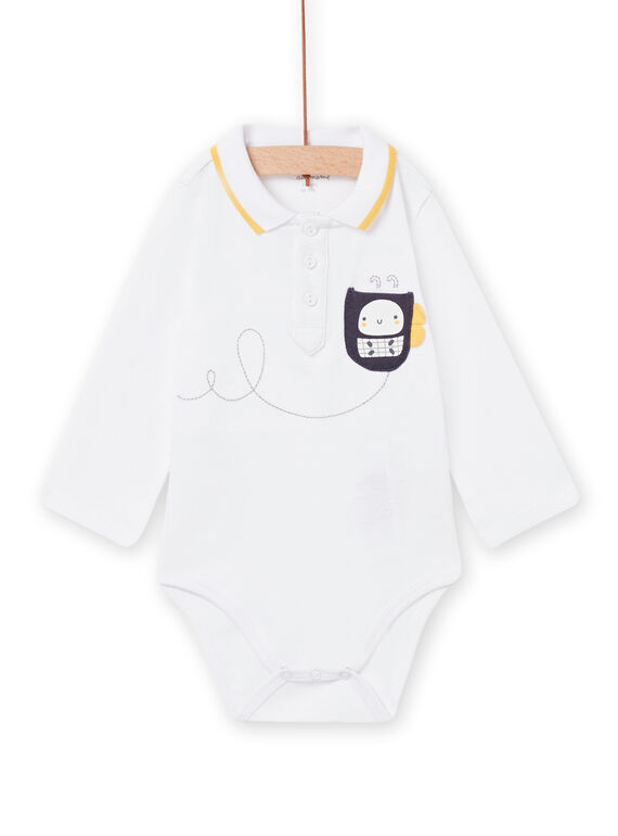 Weißer Bodysuit Geburt Junge NOU1BOD5 / 22SF0441BOD000