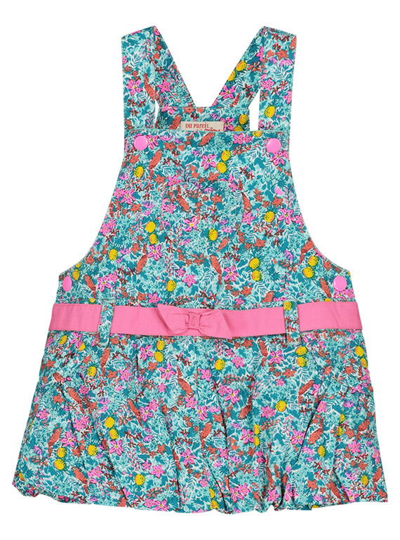 Baby-Latzkleid mit Blumenmuster für Mädchen FICUROB3 / 19SG09N3ROB202