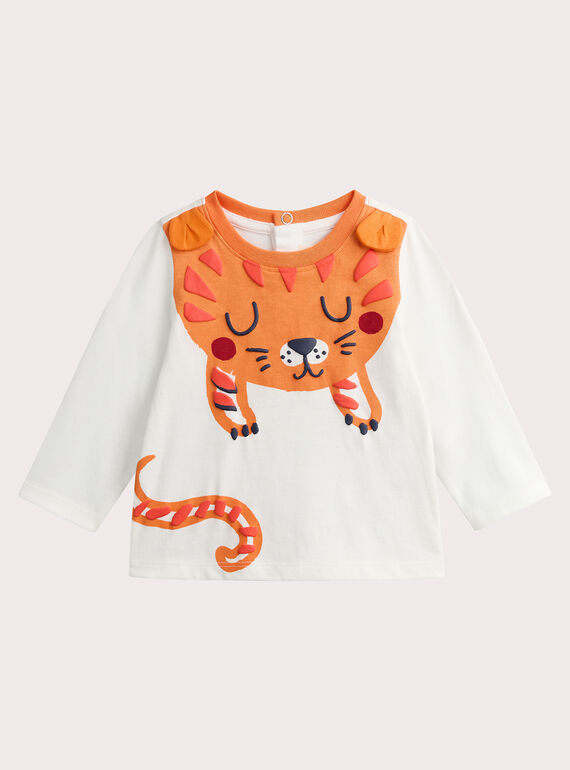 T-Shirt mit Tigermotiv Kleinkind Junge VUKOTEE2 / 24WG1031TML001