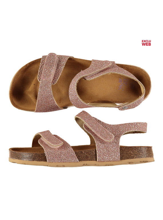 Goldfarbene Sandalen FFNUGOLD / 19SK35DCD0E954