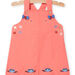 Nacktes rosa Kleid mit Fantasiemustern für Baby Mädchen
