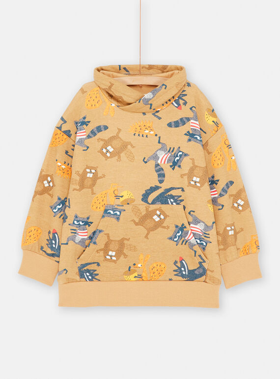 Sweatshirt Kaffee für Jungen SOLOSWE / 23W902R1SWEI804