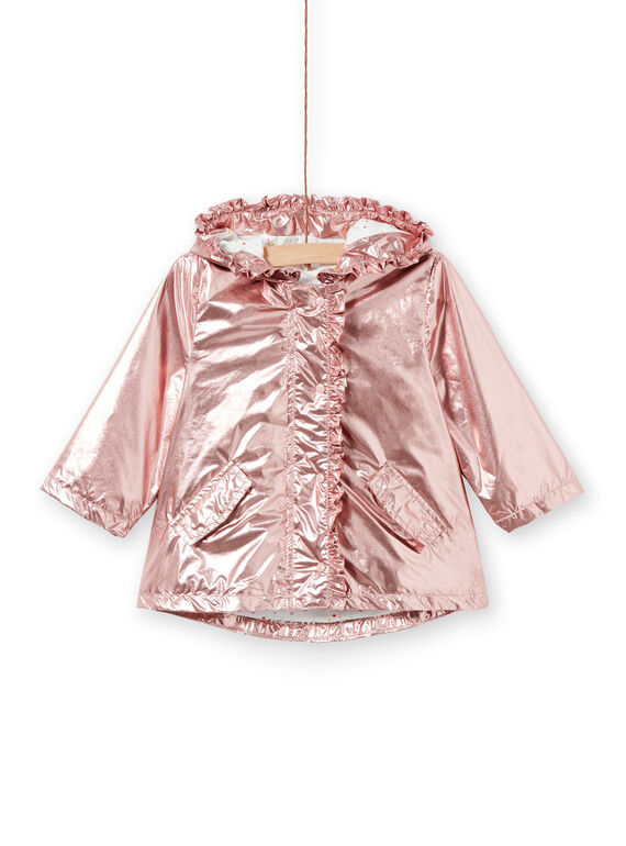 Baby Mädchen rosa Kupfer Parka LIFANPARK / 21SG09R1PAR030