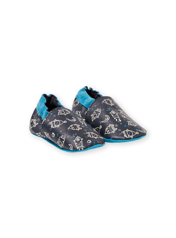 Baby Boy's Navy & Hellblau Hausschuhe KNGTROUS / 20XK3816D3S070