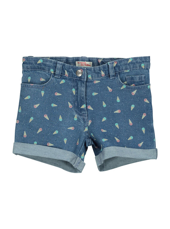 Schicke Jeans-Shorts für Mädchen FAJOSHORT2 / 19S901G2D30099