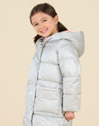 Silberne Daunenjacke mit Kapuze PALONDOUN2 / 22W901G1D3E956