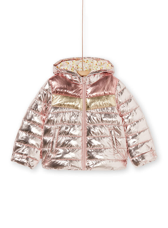 Metallische Trikolore-Kapuzenjacke LAROSDOUNE / 21S901R2D3EK007