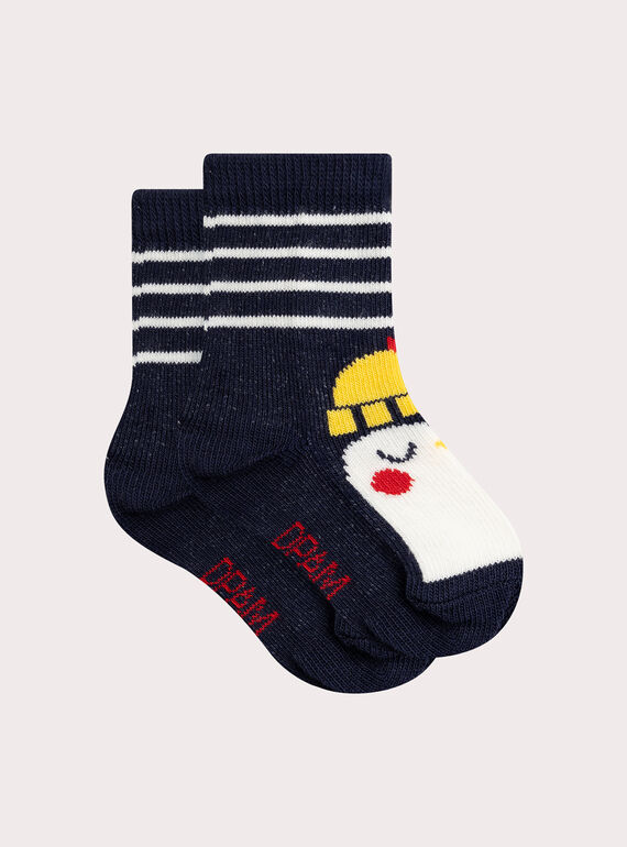 Gestreifte Socken mit Pinguin-Motiv für Baby Jungen  VYUJOCHO4 / 24WI10H3SOQC204