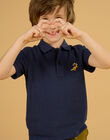 Polo-Shirt aus Piqué mit Dinosaurier-Badge ROJOPOL1 / 23S90272POL705