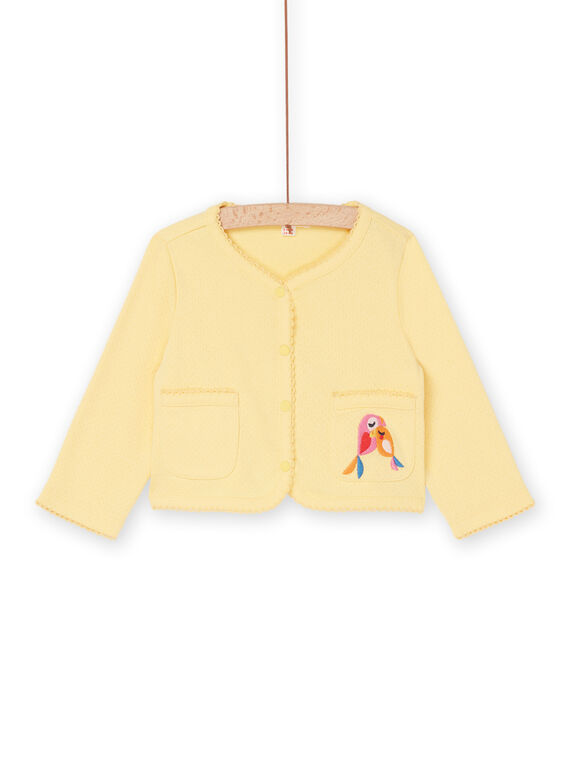 Hell safranfarbene Strickjacke RIPOPCAR / 23SG09X1CAR113