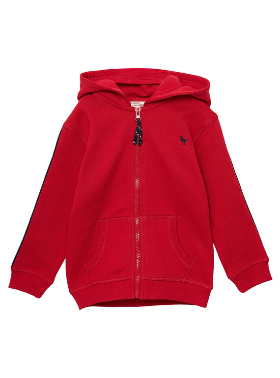 Rote Joggingjacke für Jungen JOJOJOH4 / 20S90252D33F520