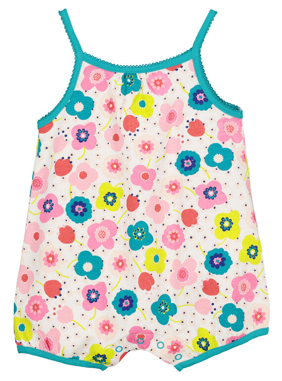 Kurzer Strampler für Babys Mädchen FEFIGRELEA / 19SH13H4GRE000