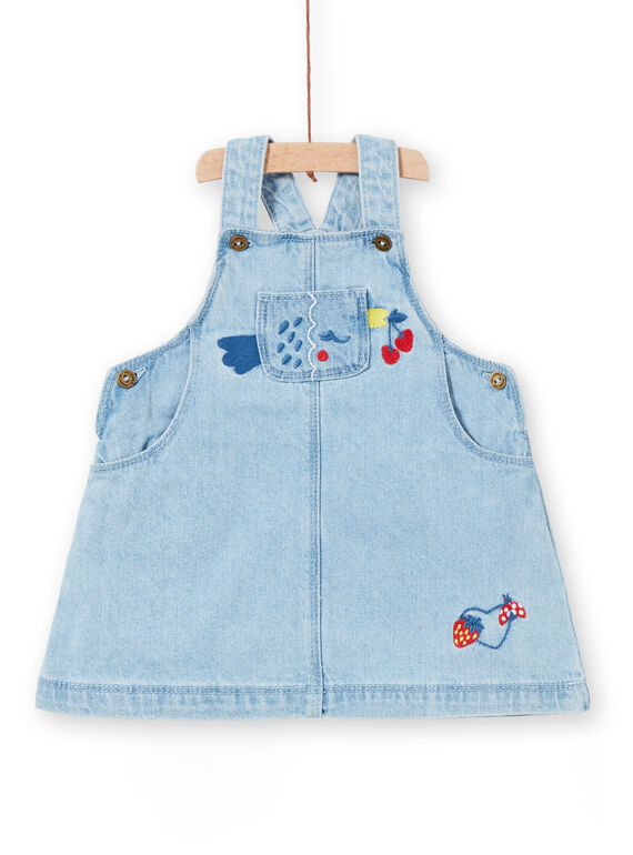Mädchen-Baby-Jeans-Overall-Kleid LICANROB1 / 21SG09M1ROBP272