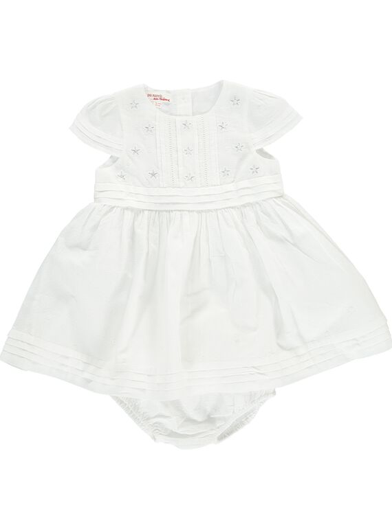 Baby girls' formal dress and bloomers CICEROB3 / 18SG09M3ROBA001