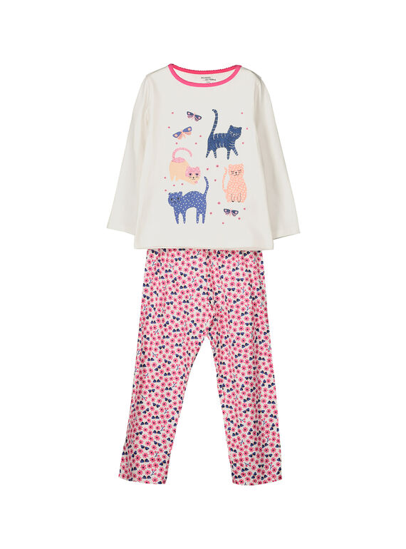 Pyjama aus Baumwolle für Mädchen FEFAPYJMIA / 19SH1143PYJ001